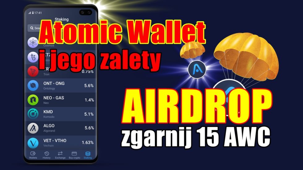 Atomic Wallet i jego zalety. AIRDROP, zgarnij 15 AWC!
