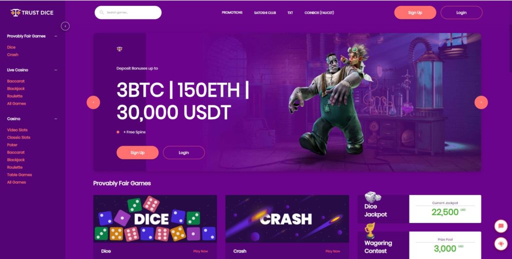 TrusDice faucet kranik 2