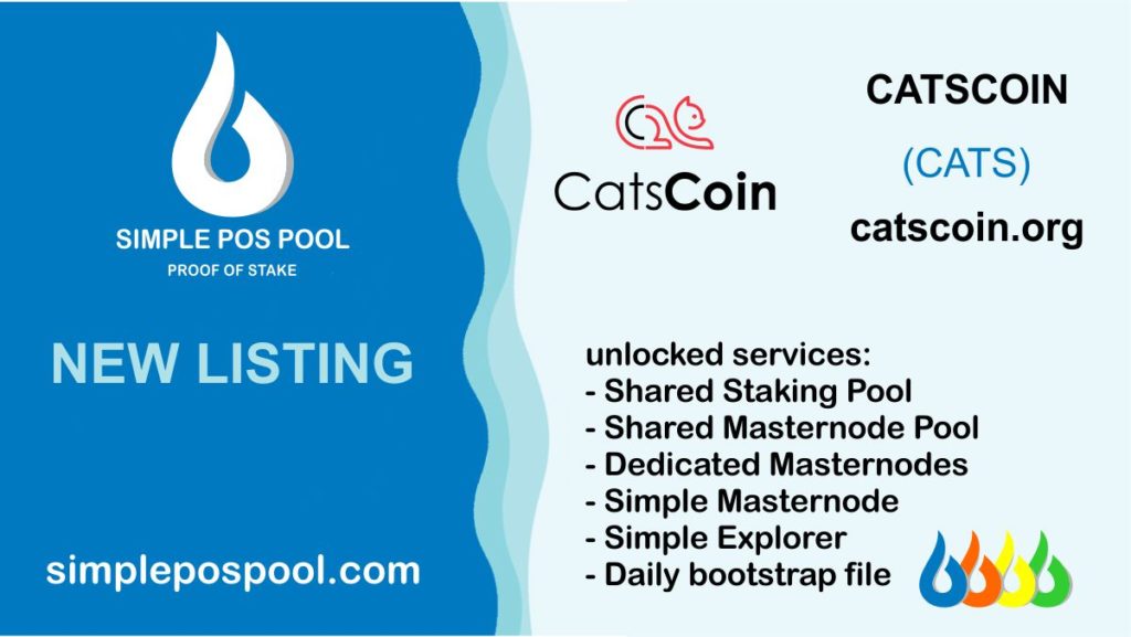 Cats Coin już jest na Simple Pos Pool