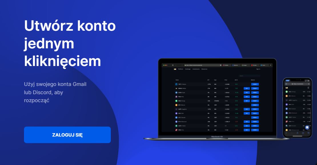 Midas Investments zarejestruj się