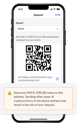 Wysłanie na niewłaściwy adres lub innego rodzaju kryptowaluty może skutkować nieodwracalną utratą środków