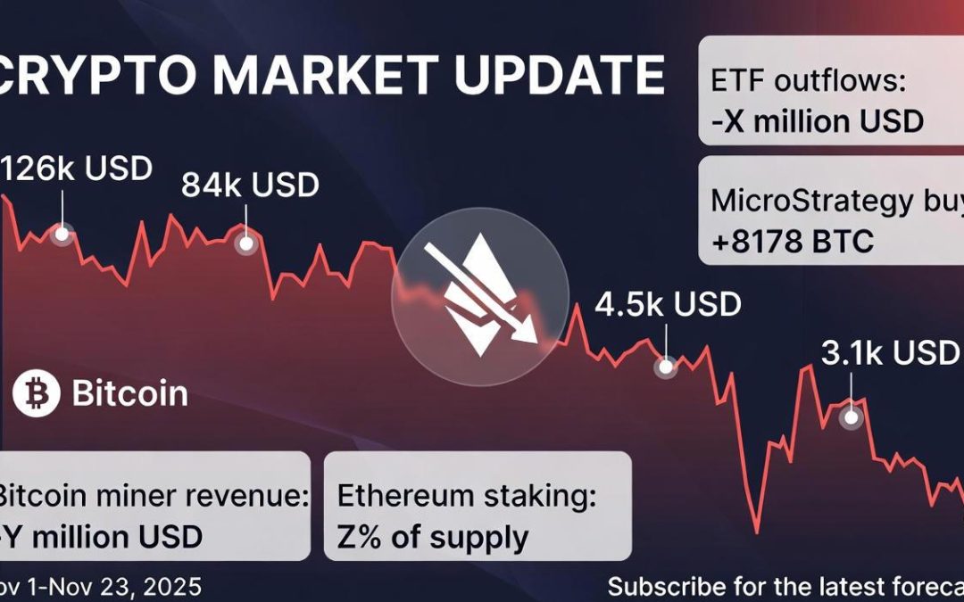 Kryptowaluty listopad 2025: Gwałtowne spadki Bitcoina i Ethereum – analiza rynku po tygodniu turbulencji