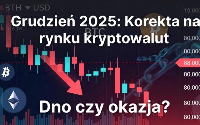 Kryptowaluty w grudniu 2025 Głęboka korekta na rynku – Bitcoin poniżej 90 tys. USD, co dalej
